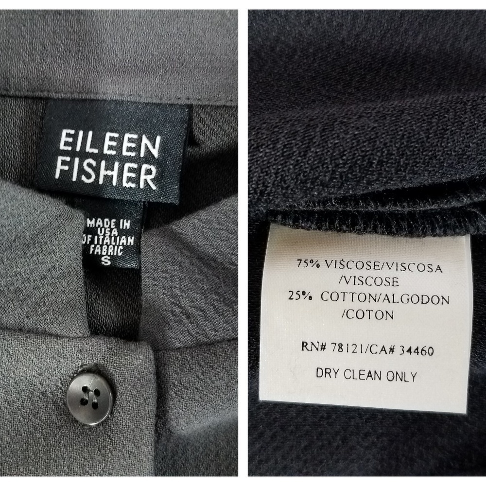 Eileen Fisher Size S Button Front Lightweight Jac… - image 7